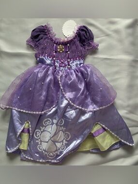 Princess Purple Sofia Costume Dress Party Kids Toddler For Girls Dress Set 3-4T